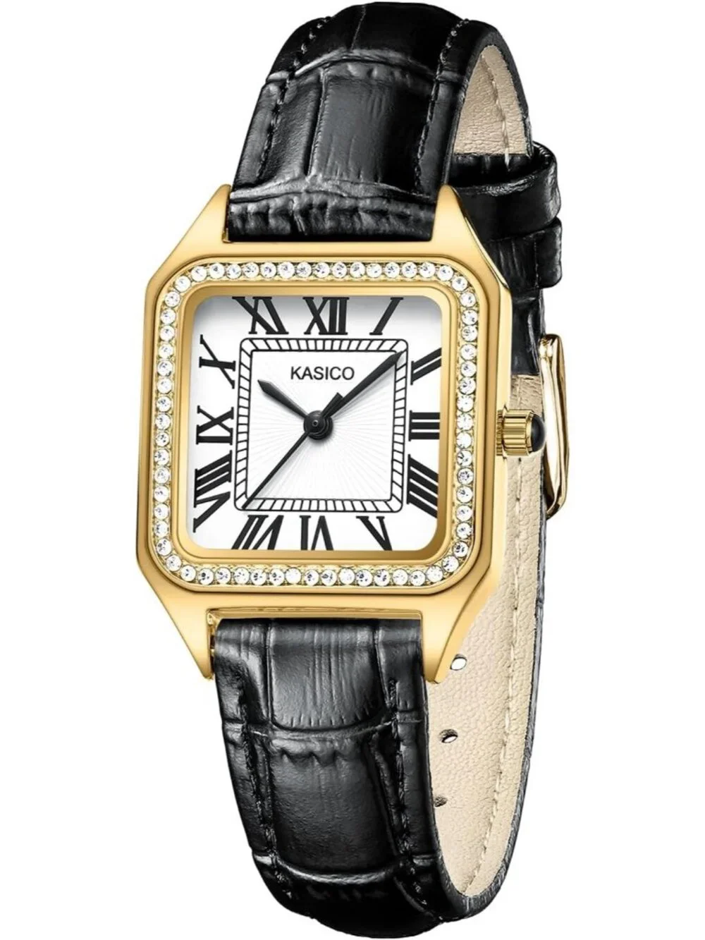 Women's Gold Dainty Luxury Minimalist Roman Numeral Dial Casual Wrist Watch